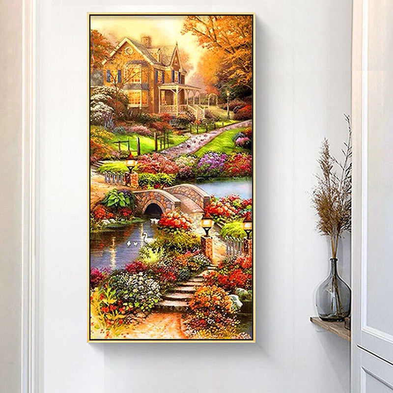 Idyllic 5D DIY Full Round Drill Diamond Painting Embroidery Cross Stitch Gi