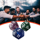 3pcs 12-Sided Astrology Zodiac Signs Dice for Constellation Divination Tarot