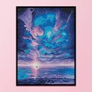 11CT Still Life Starry Sky Full Embroidery Cross Stitch Kit Stamped Needlework