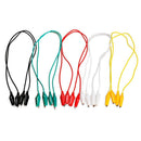 10pcs 50cm Colorful Crocodile Clamps Cable-Double-Ended Jumper Test Leads Wire DIY