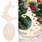 Wooden Christmas Ornaments Wood Slices Christmas Tree Crafts with Stand
