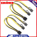 2pcs 8Pin Graphics Video Card Double PCI-E 8Pin (6Pin + 2Pin) Power Cable