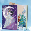 DIY Special Shaped Diamond Painting 50 Pages A5 Notebook Drawing Diary Book A