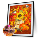 5D DIY Diamond Painting Kits Sunflower Pumpkin Full Square Drill Wall Decor Art