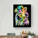 Colorful Tiger 5D DIY Full Round Diamond Painting Animal Rhinestones Crafts