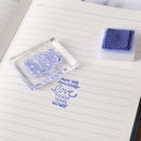 Acrylic Stamp Block Clear Stamping Tool Set with Grid Line Craft (4x5cm) Newly