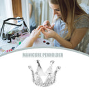 Rhinestones Crown Nail Brush Holder Manicure Pens Displayer Stand (04)