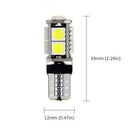 9SMD Light Bulbs 12V T10 W5W Dome Map License Plate Light Car LED Reading Bulbs