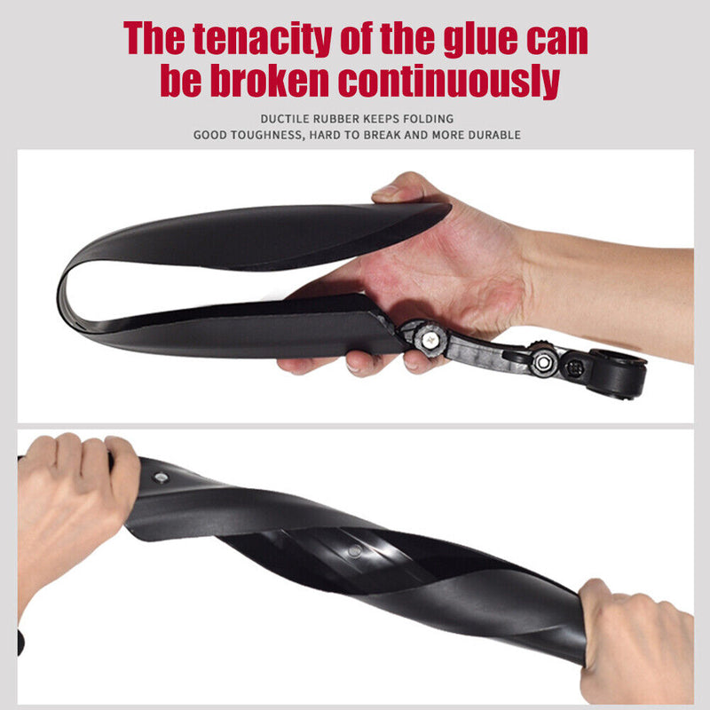 Universal 2pcs Mountain Bike Mudguard Wings Set Front Rear Wheel Bicycle Fe