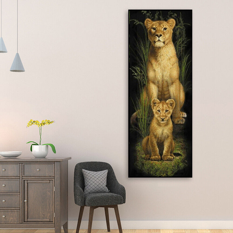 5D DIY Diamond Painting Kits Full Round Drill Animal Mosaic Picture Wall Deco