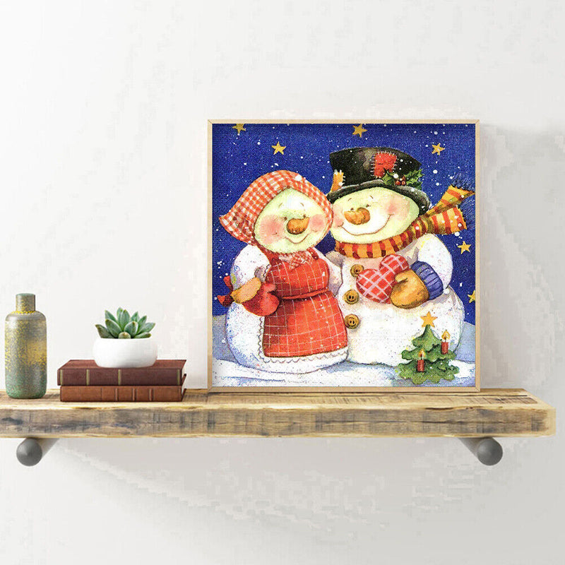 Diamond Painting 5D DIY Snowman Full Round Drill Rhinestone Picture Kit