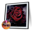 Rose 5D Diamond Painting Rhinestone Embroidery DIY Needlework Gift(Dark Red