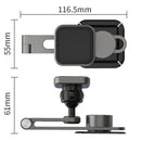 For Tesla Model3/Y Magnetic Car Phone Holder Aluminum Alloy Phone Folding Hidden