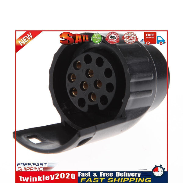 Converter 13 Pin Trailer Caravan Plug Adapter To 7 Pin Towbar Socket Newly