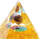 Ogan Pyramid Handmade Crushed Stone Energy Tower Pyramid Jewelry (A)