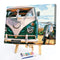 Bus Motorcycle Oil Paint By Numbers Kits DIY Handpainted on Canvas Wall Pictures