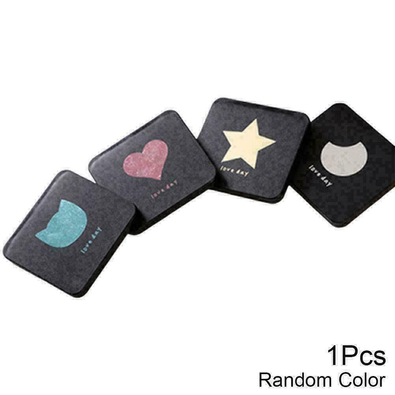 Cosmetic Mirror Double Sided Portable Compact Pocket Foldable Make-up C5J9 E6B4