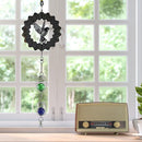 Rotating Wind Chime Novelty Sculpture Wind Chime with Spiral Tail Ball (C) Newly