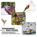 Plastic Window Bird Feeder, Transparent, Suction Cup, House Shape Birdfeeders