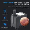 #A 150L/H Submersible Aquarium Ultra-quiet Fish Tank Water Fountain Pump with Pl