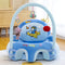 Infant Sofa Seat Skin Plush Safety Seat Chair Without Cotton (Dark Blue) Newly
