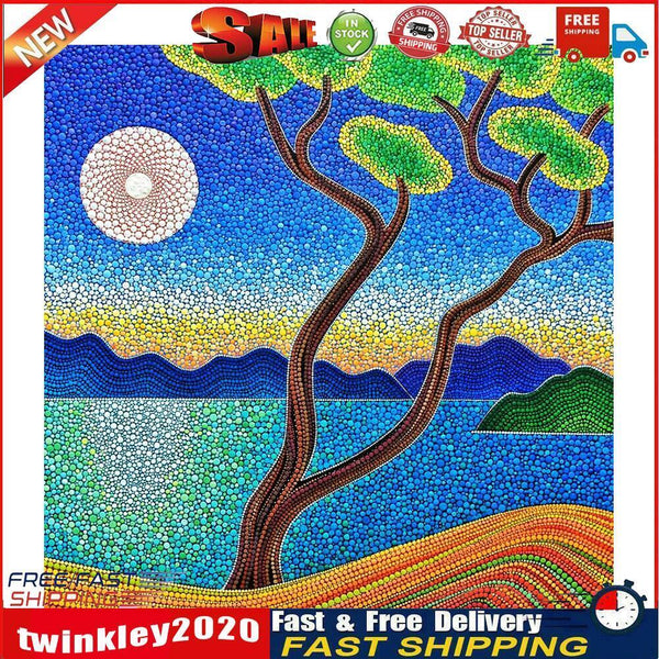 Diamond Painting 5D DIY Tree by the lake Full Special Drill Rhinestone Newly
