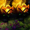 Metal Flowers Solar Lights, Outdoor Stake Art Light, for Yard, Lawn, Courtyard