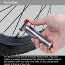 Outdoor Bicycle Mini Pump Aluminum MTB CO2 Tire Filler for Basketball Football