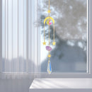 #A Crystal Wind Chime Star Moon Prism Hanging Curtains Pendant Home Garden Decor