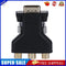 VGA Male to 3 RCA Female Converter Adapter Splitter Wire Connector