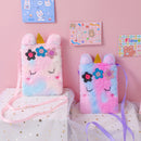 Fashion Children Cartoon Print Plush Coin Purse Fluffy Phone Messenger Bags