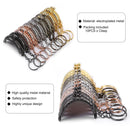 5 Colors Purse Clasp Frame 10pcs 1.97 inch Kiss Clasp Lock with Keychain