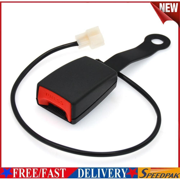 Car Seat Belt Lock Seatbelt Buckle Socket Plug Connector with Warning Cable #F