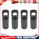4pcs CNC Bike Tyre Presta Valve Cap Bicycle Tire Valve Dust Covers (Black)