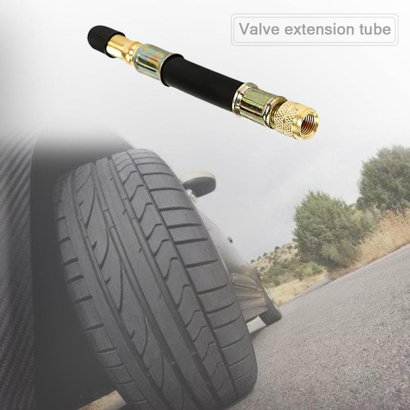 Car Wheel Valve Stem Flexible Rubber Hose Tyre Tire Valve Extension with Ca
