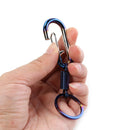 Burnt Blue Metal Keychain Aluminum Alloy Car Key Chain Ring Auto Car Stylin