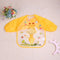 Cartoon Waterproof Unisex Baby Feeding Long Sleeve Art Apron Animal Bibs(F)