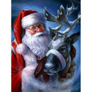5D DIY Diamond Painting Kits Full Round Drill Santa And Elk Wall Decor (A5674)