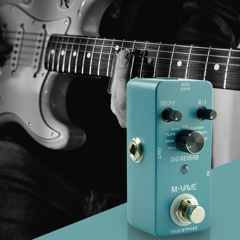 Distortion DIG REVERB Guitar Loop Pedal Guitar Effect Pedals With Tuner