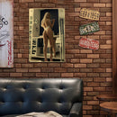 Sexy Lady Retro Metal Plate Tin Sign Wall Plate for Bar Pub Iron Painting Art