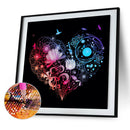 5D Heart Shape Mosaic Diamond Painting Draw Full Round Drill DIY Art Handcraf