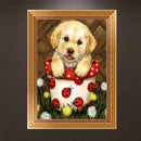 DIY 5D Diamond Embroidery Dog Painting Cross Stitch Craft Home Decor Newly