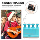 Flanger Piano Finger Trainer Exerciser Guitar Finger Strength Tool (Blue) Newly