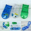 Pill Cutter Splitter Cut Half Storage Compartment Box Medicine 1pcs T4N8