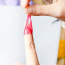 10pcs U-Shaped Nail Stickers Spill-Proof Nail Polish Protector (Red)