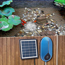 Aquarium Air Pump Pond Aerator Solar Powered Fish Tank Water Oxygen Pump