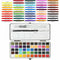 Professional 50 Colors Watercolor Paint Draw Painting + Water Brush Pigments Set