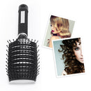 Big Curved Comb Wide Tooth Large Plate Hairdressing Hair Ribs Brush (Black)