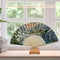 Mountains Castle Oil Paint Folding Fan By Numbers DIY Painted Handmade Crafts