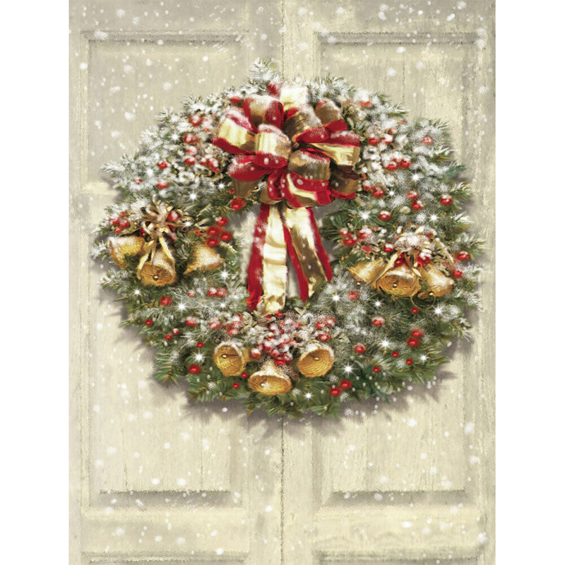 #A 5D DIY Diamond Drawing Kits Full Round Drill Garland Christmas Door Wall Deco